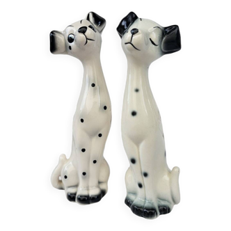 Small vintage Dalmatian statuettes