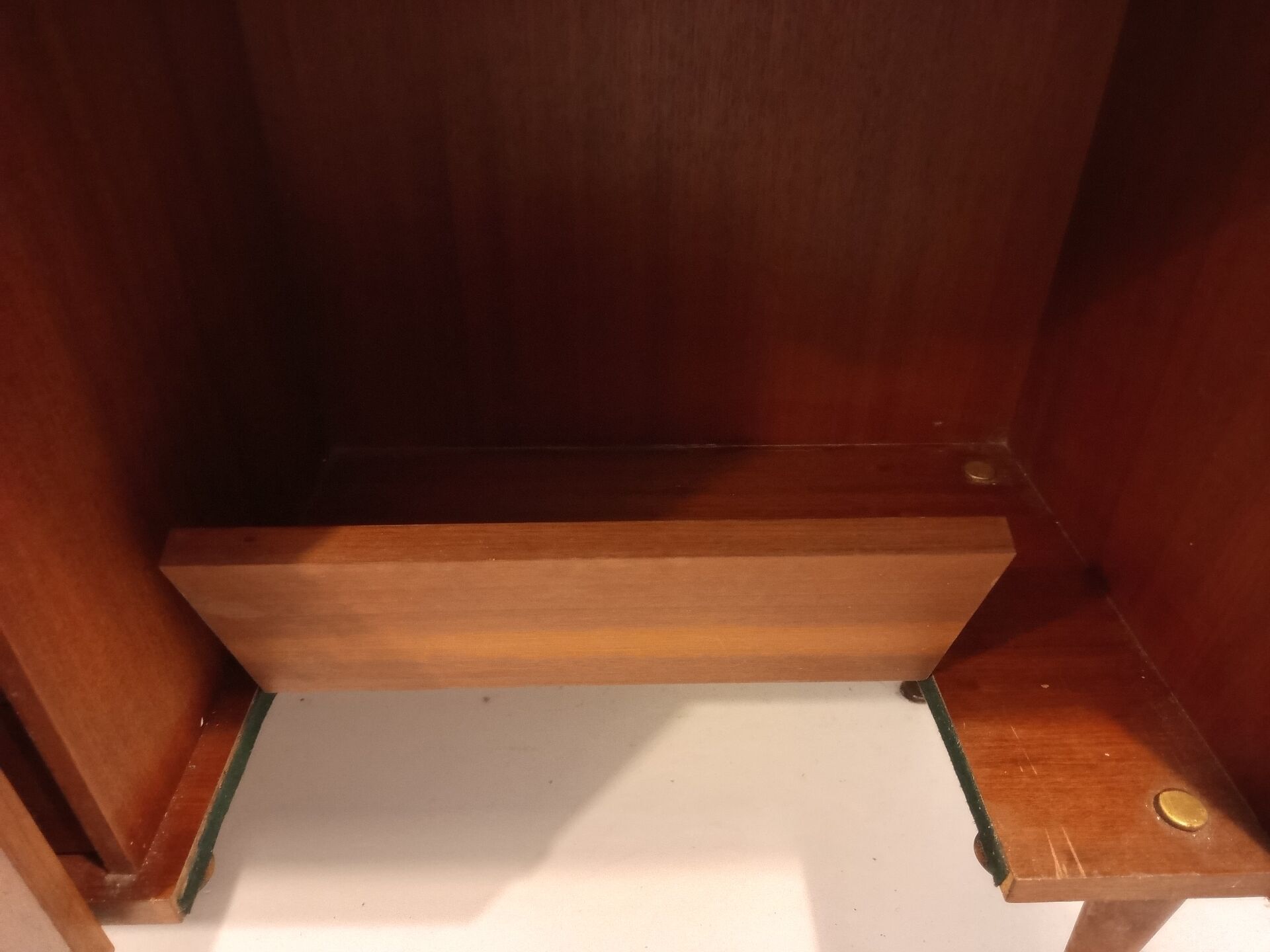 Antique sewing machine cabinet