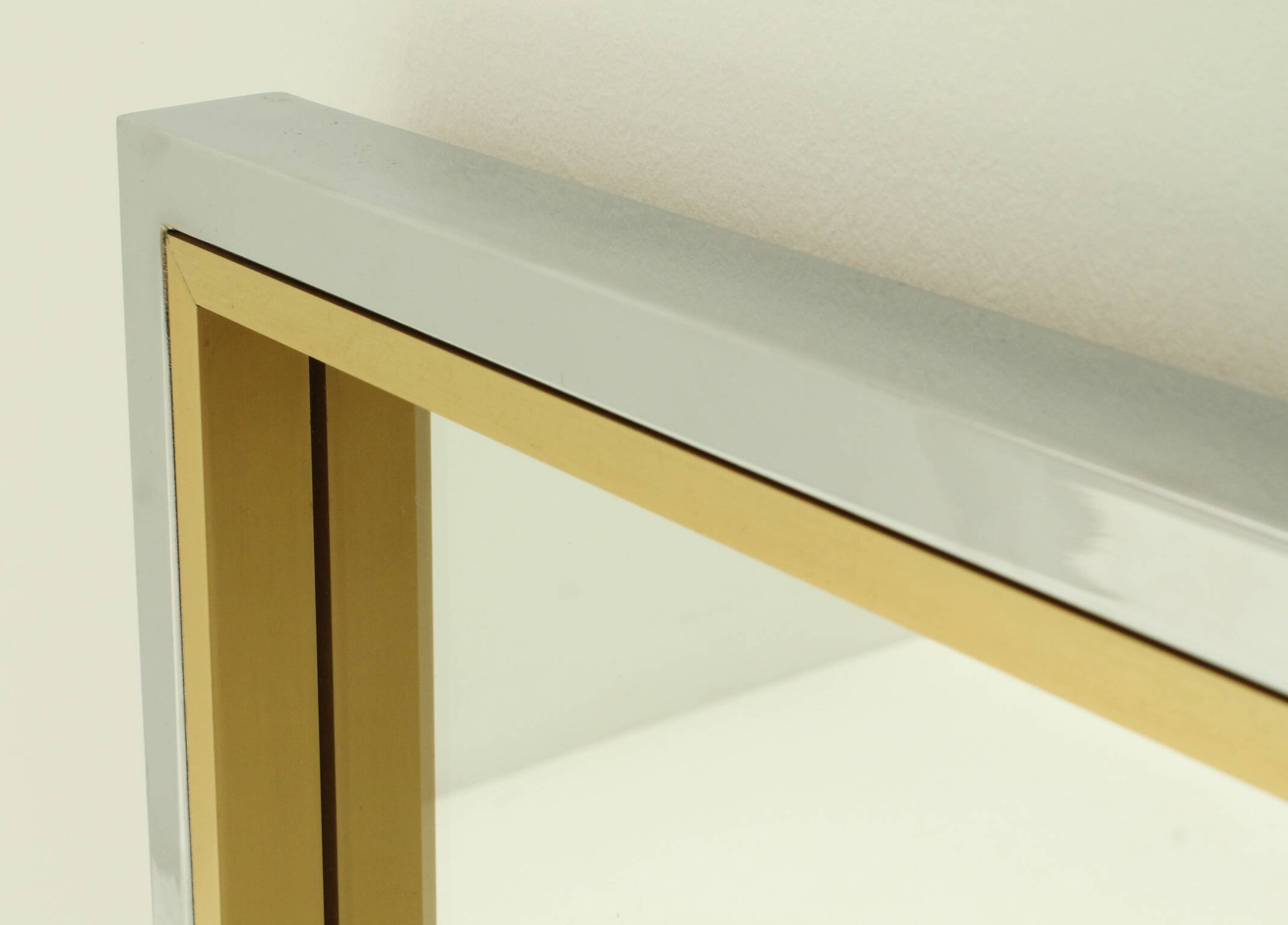 1970s Italian square wall mirror