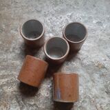 Mini verres en grès Vintage