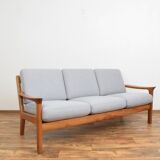 Mid-century danish teak sofa by Juul Kristensen, 1960s