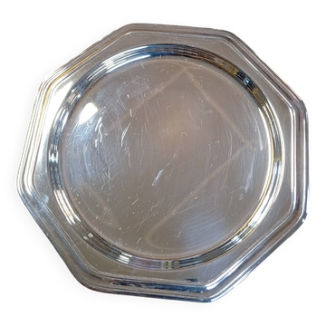 Silver-plated metal coaster Christofle model Villars
