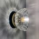 Vintage molded glass lampshade wall light - tableware collection -