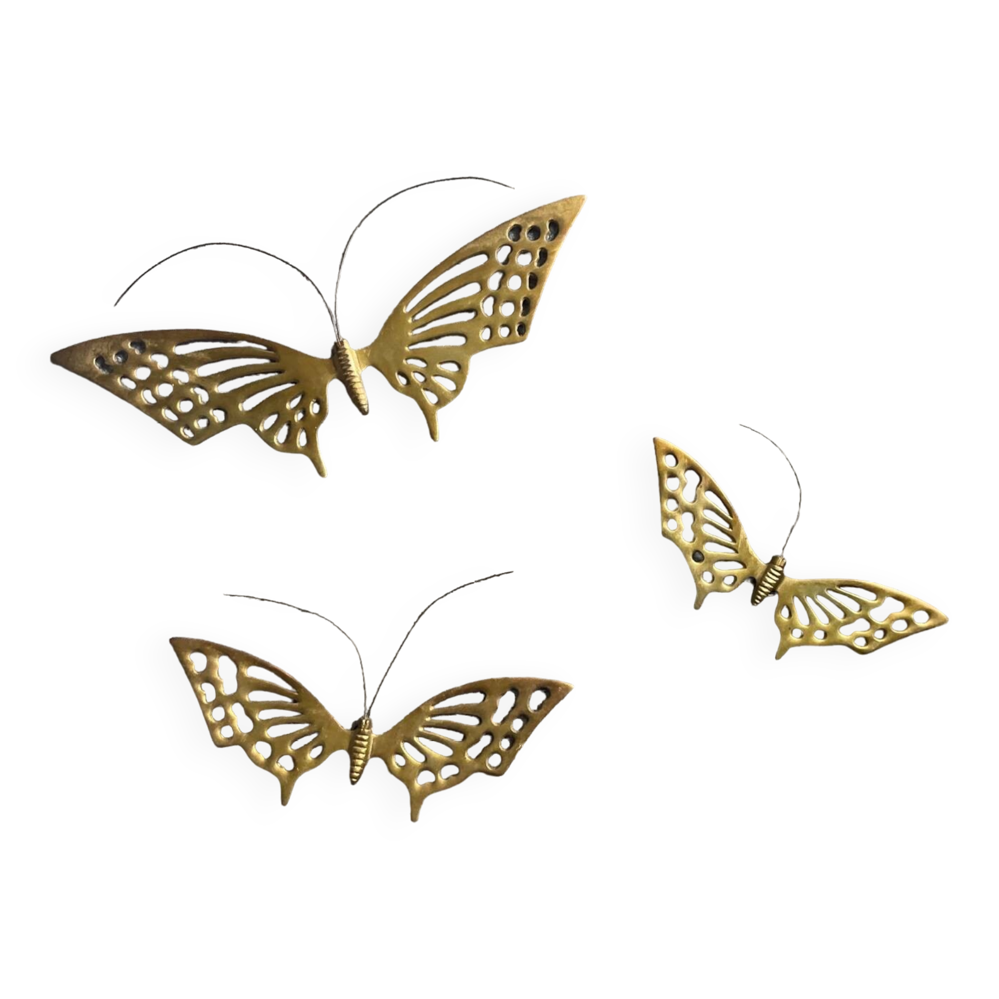 Brass wall decoration from the 70s and 80s