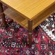 1970s English coffee table in teak and iroko.