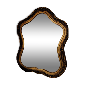 Miroir doré, 44x36 cm