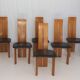 Set of 6 chairs by Mario Marenco for Mobilgirgi, 70s