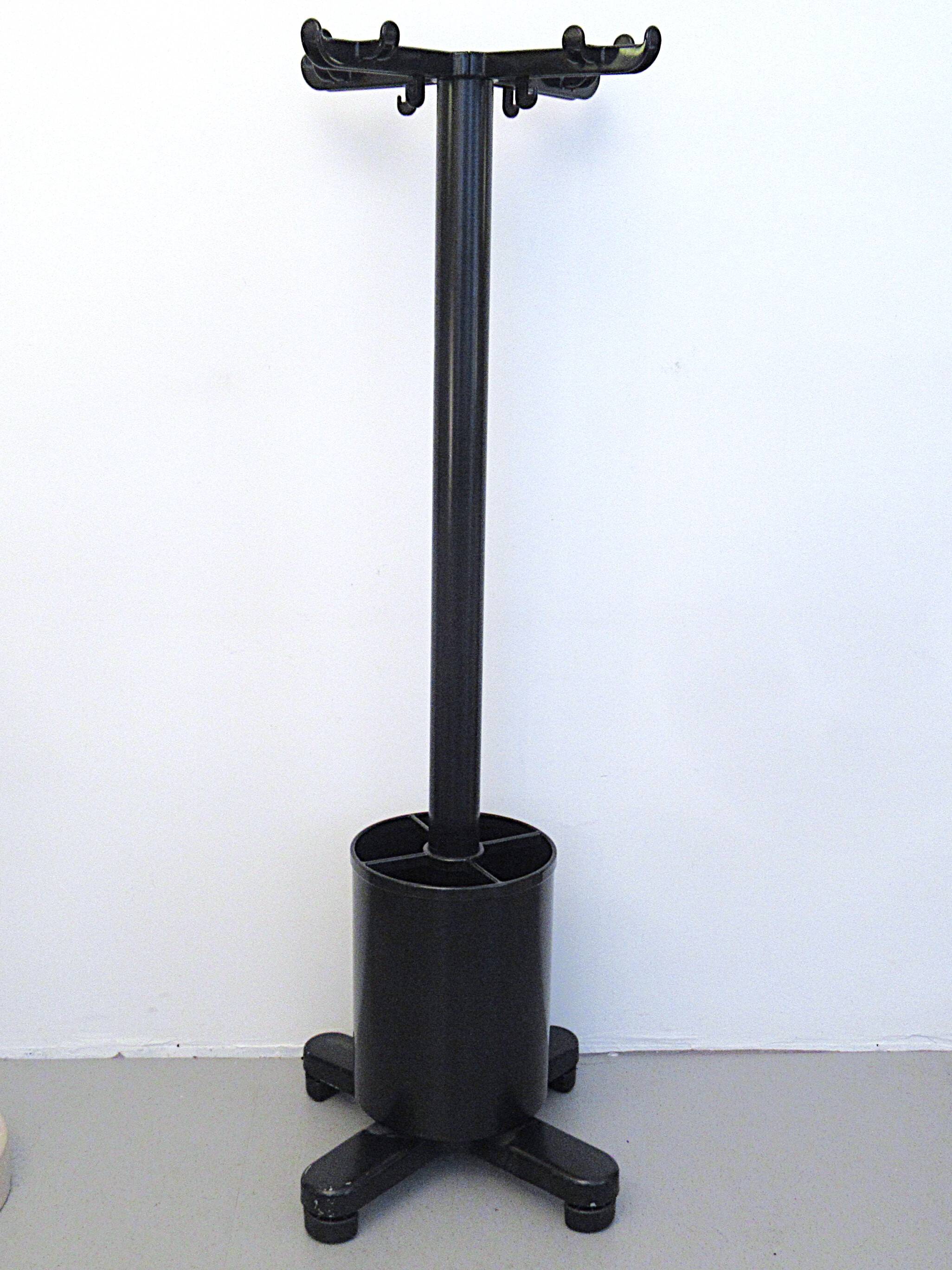 Ettore Sottsass Olivetti black Synthesis coat rack 1973