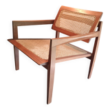 Roger Landault designer wooden cane armchair