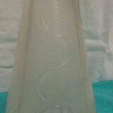 Hyacinth vase in frosted satin glass art nouveau period early 20th century