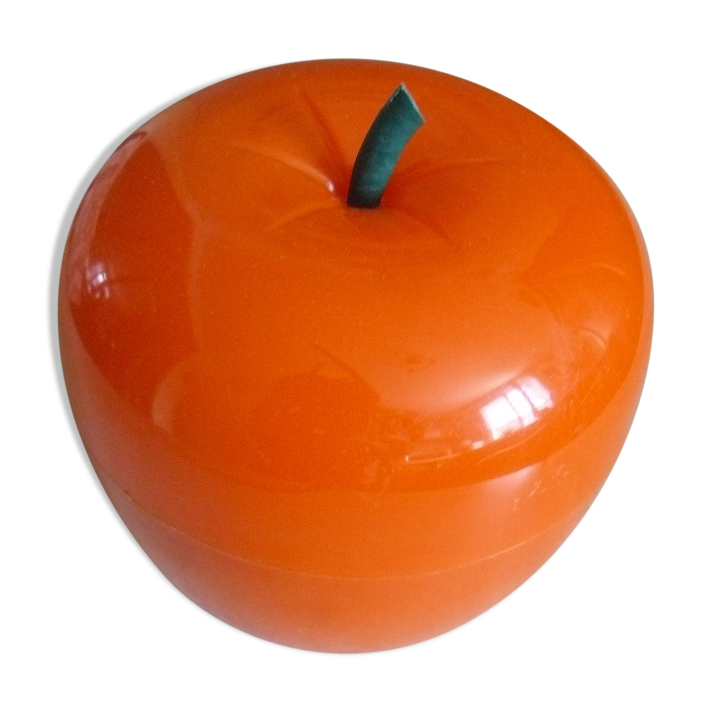 Orange apple ice bucket, 70 years