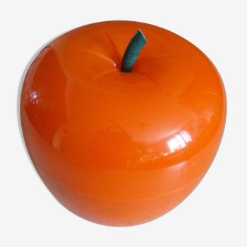 Seau à glaçons pomme orange, années 70