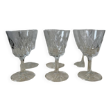 Ensemble de 6 verres en cristal Reims 1950