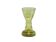 Mid-century modern vase, olive glass, Poland, 1970s.