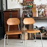 Old vintage adult school chair