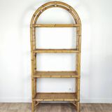 Rattan bookcase shelf