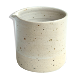 Beige ceramic creamer milk pot, 70s