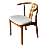 Chaise en hêtre massif, Danemark années 60-70