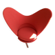 Heart Cone Chair by Verner Panton Red