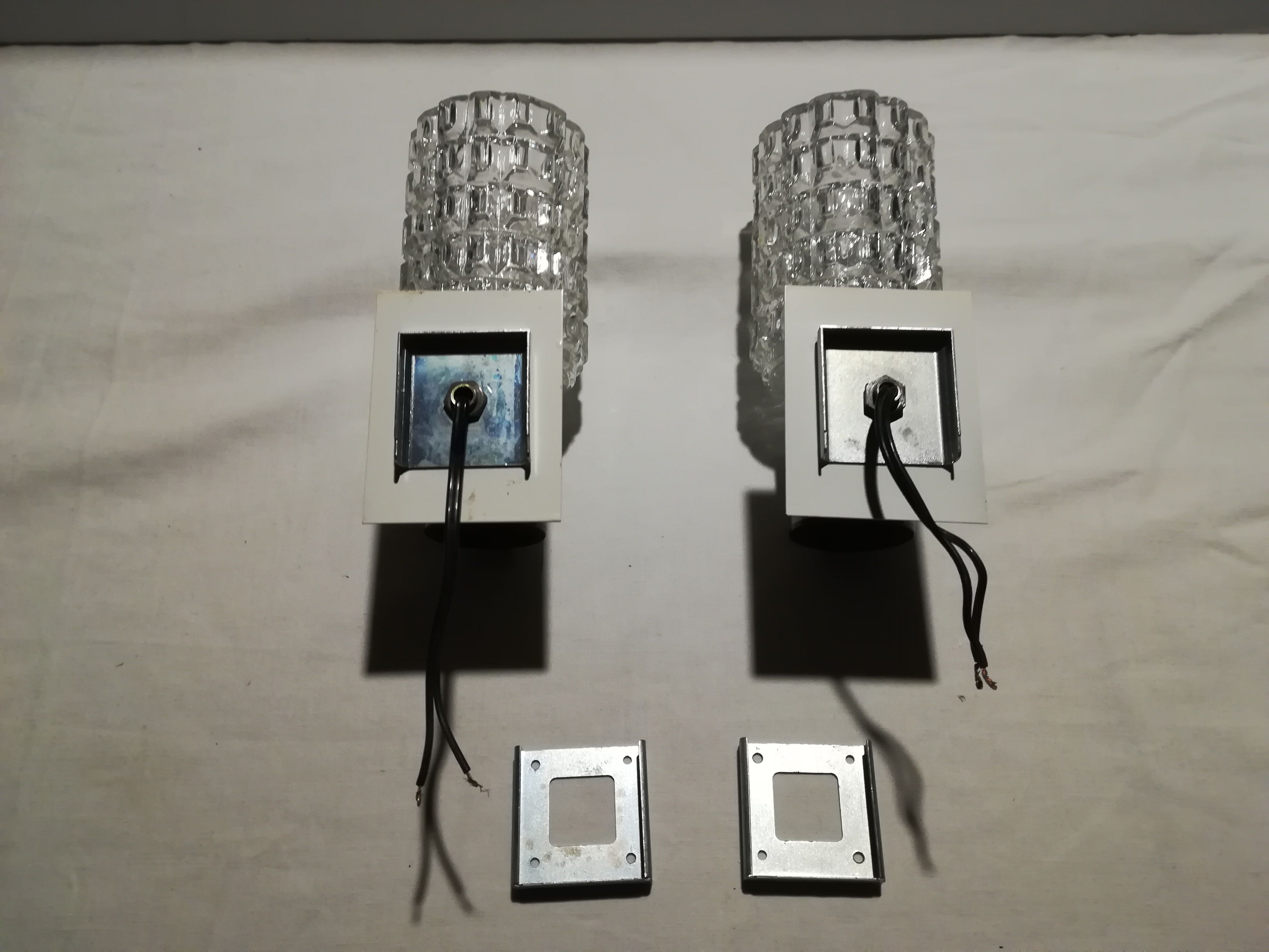 Pair wall lamps 1960