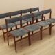 Set of four teak chairs, Danish design, 1970s, made in Denmark