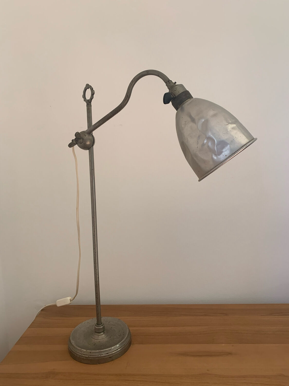 Vintage industrial workshop lamp – metal – 1950s/60s