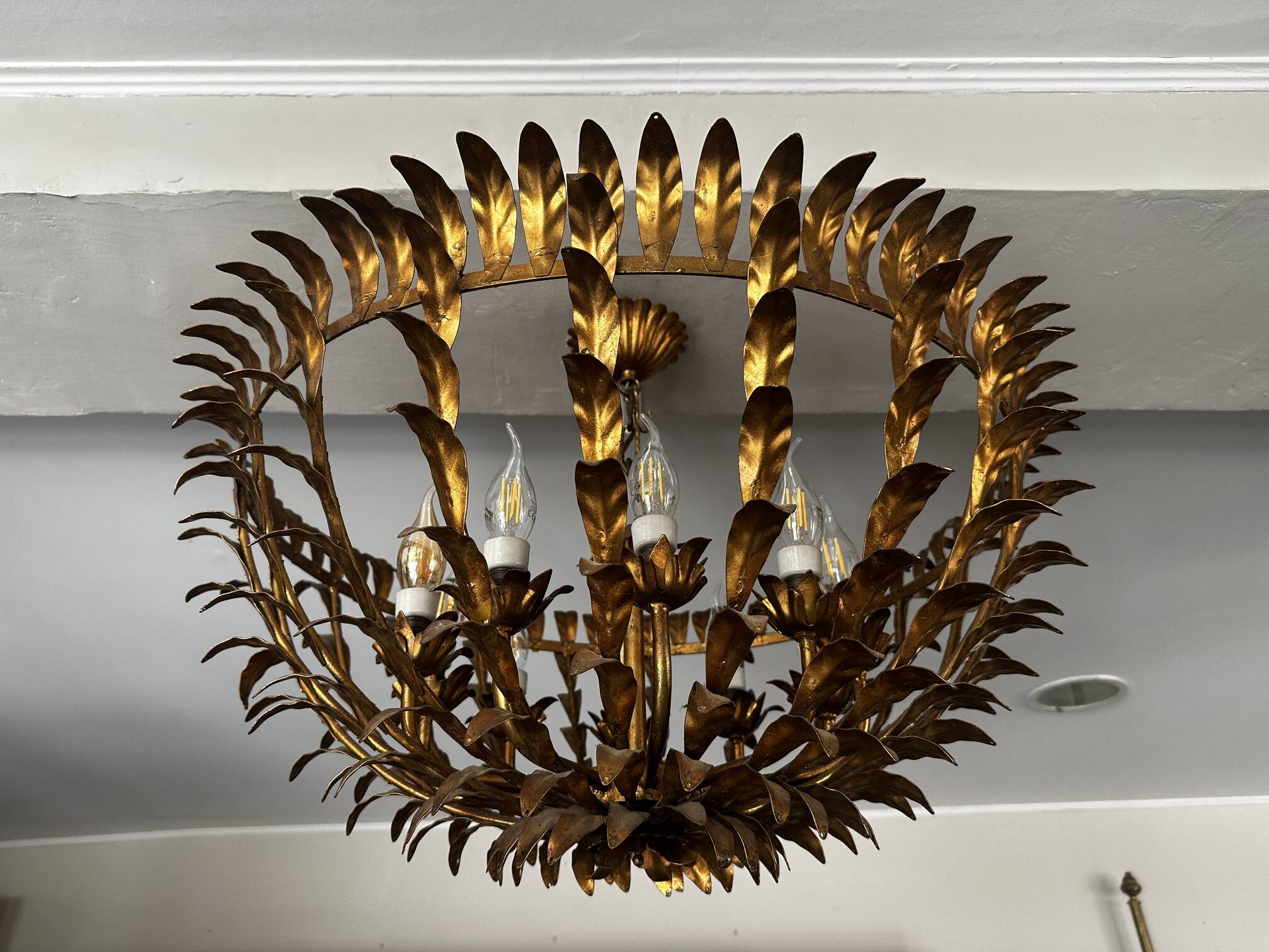 Brass chandelier 1960