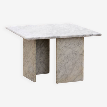 Table basse italienne en marbre, design intemporel des années 1970