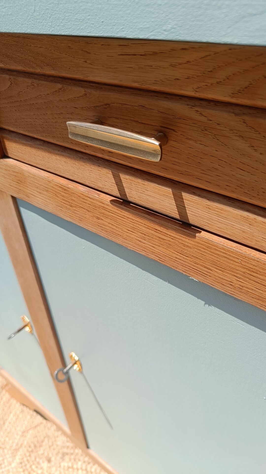 Revalued wood and green buffet