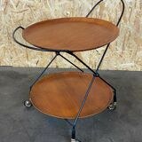 60s 70s teak serving trolley Jie Gantofta String Serving Trolley Sweden 60s