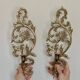 Pair of Swedish brass wall sconces from the mid-century.