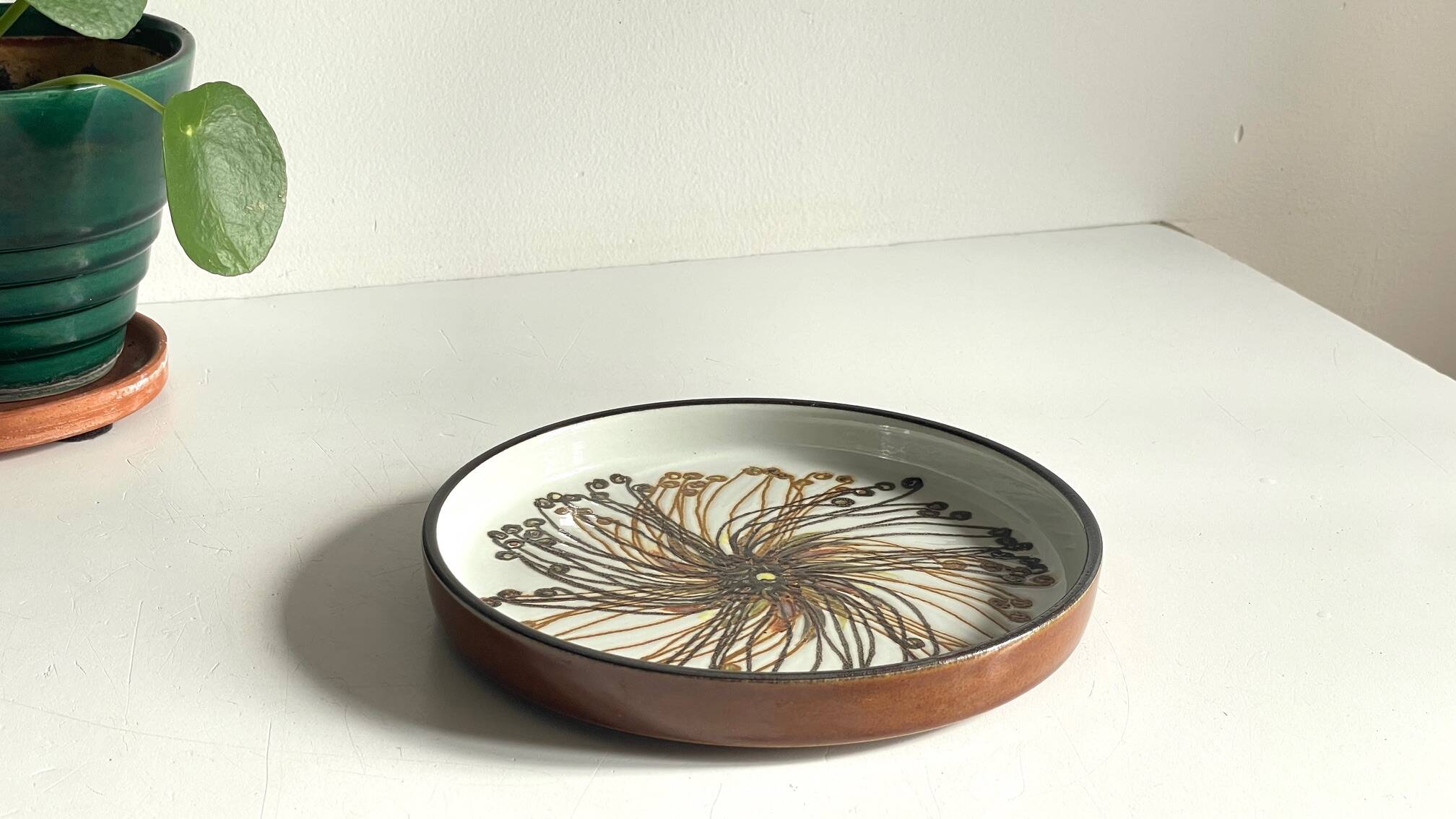 Royal copenhagen ceramic pocket tray by hellen malmer vintage