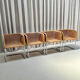 Set of 4 cantilever wicker chairs, attributed to Harvey Probber, USA, 1970s.