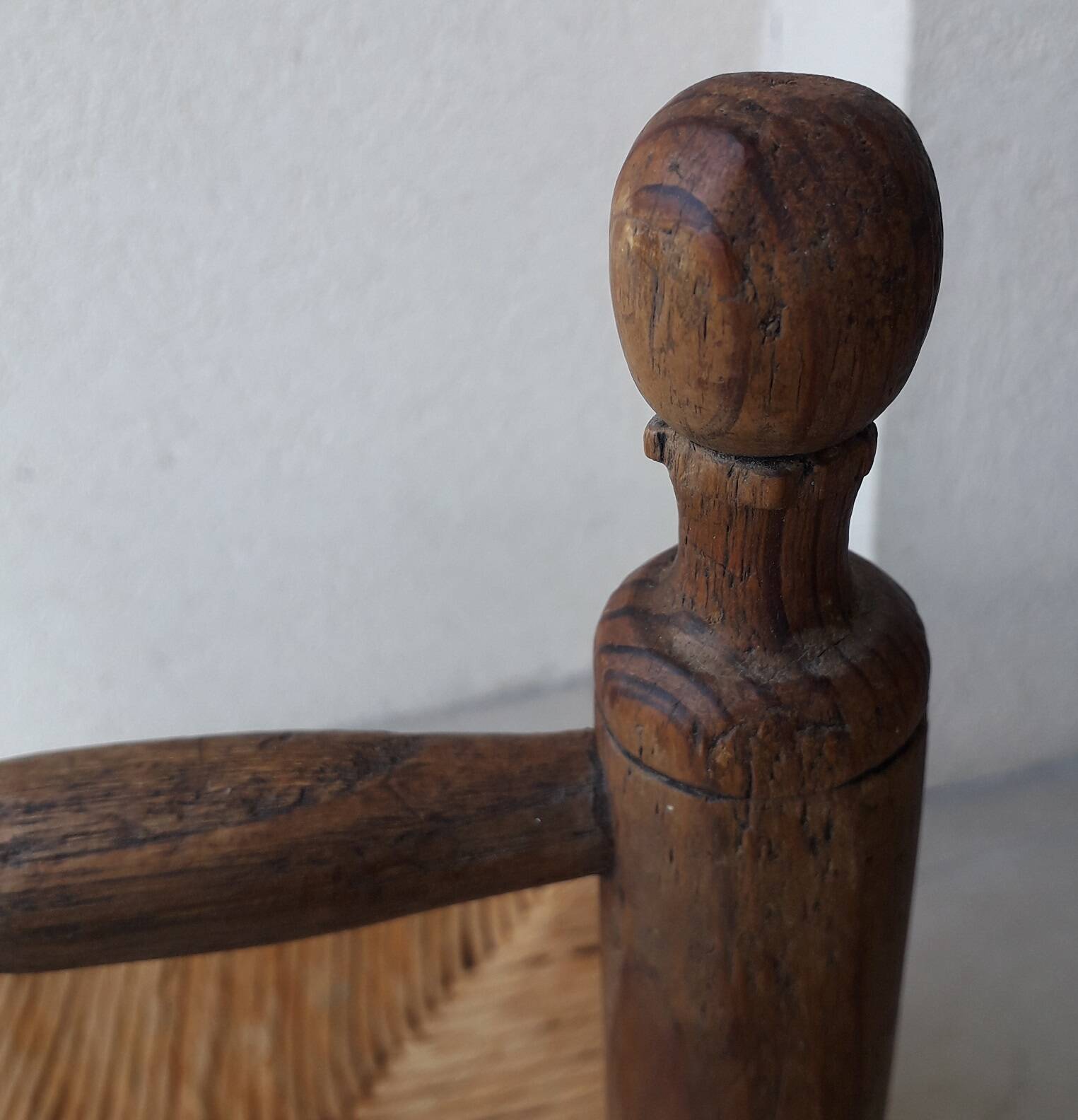 Chaise enfant bois et paille