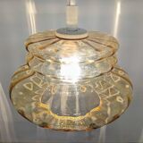 Amber crystal pendant lamp from the 60s/70s