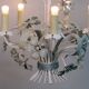 Metal chandelier. Antique. 5 arms.