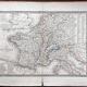 Old map of France - 1842