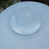 Dish bell accompanied by its dish arcoroc