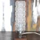 Vintage table lamp, wooden lamp with glass globe, accent lamp.
