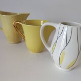 Trio de pichets Salins Clair de Lune Panama Nous Deux vintage