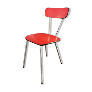 chaise vintage rouge - formica