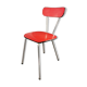 Chaise vintage rouge Formica 1970