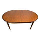 Mid-Century Retro Vintage Teak Oval Extending Dining Table by G Plan – Fres