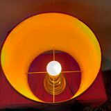 Richard Essig designer lamp in glass and gold metal