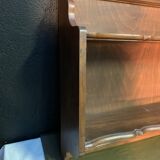 Double wooden wall shelf