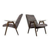 Vintage armchairs by jaroslav šmídek, ton, czechoslovakia, 1960, set of 2