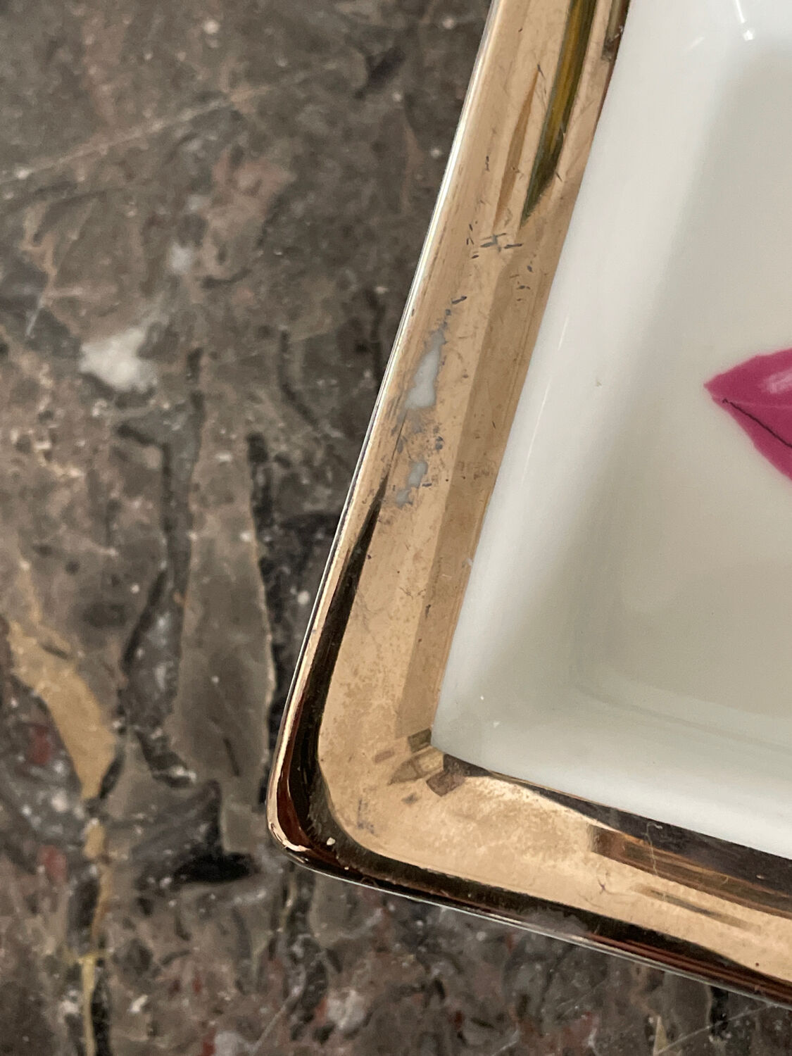 Duo of ashtrays Christian Lacroix in porcelain