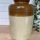 Glazed bicolor sandstone pot