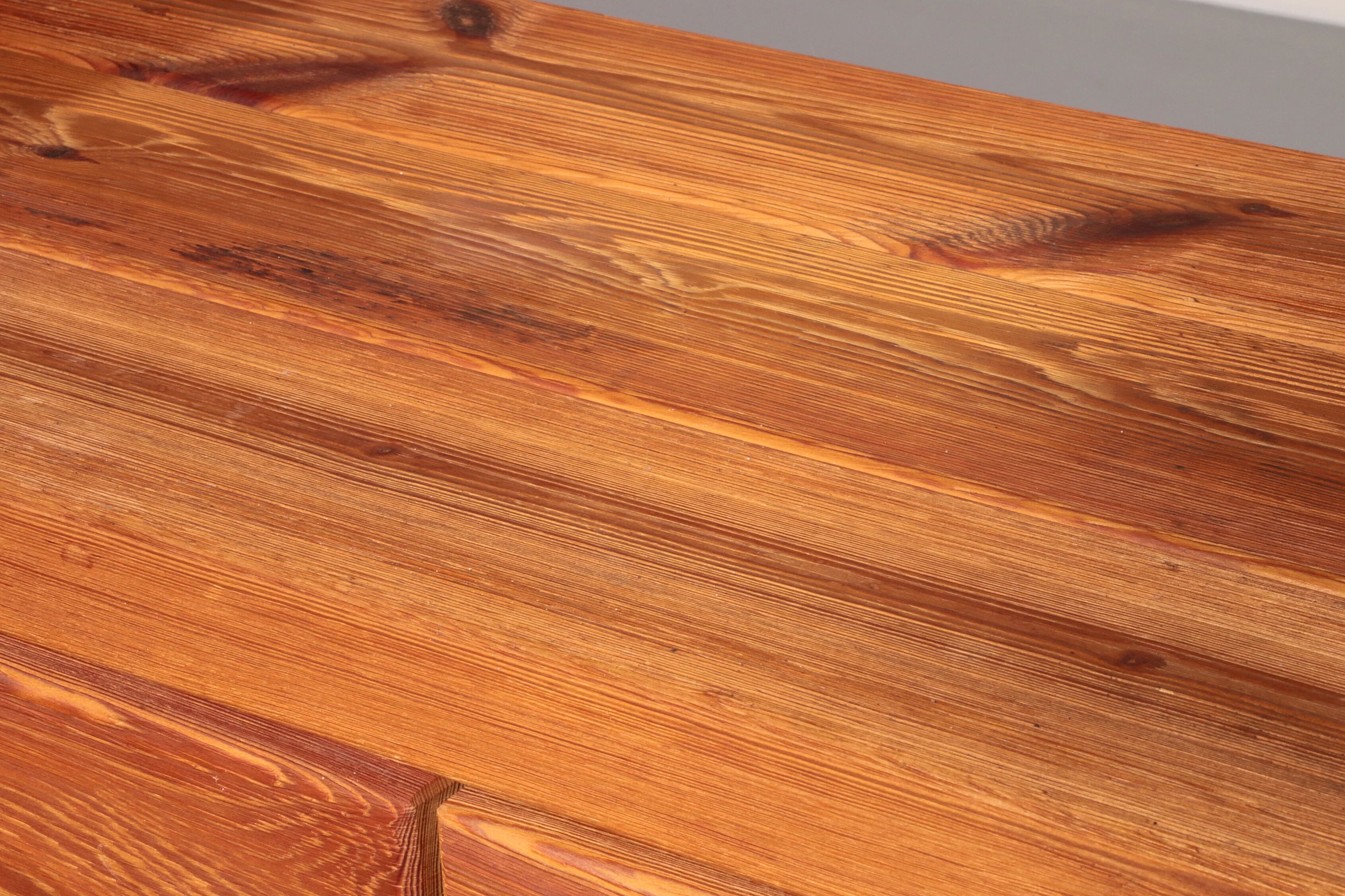 Scandinavian Brutalist pine cabinet by Hans Frydendal