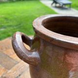 Set of 3 brown terracotta basins